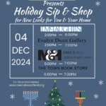 CWC Sip & Shop on December 4th!